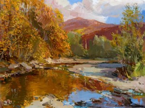 Autumn in Turychky Village, 2006, oil on canvas, 79x64,5