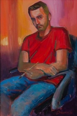 Y. Dulenko 'Self-Portrait With A Brush'