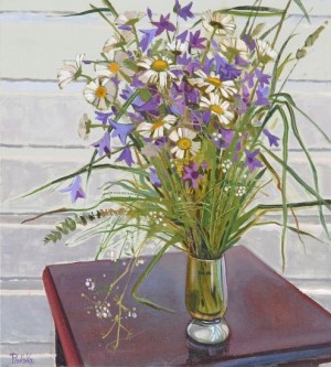 Bouquet Of Bellflowers, 2013, oil on canvas, 50x45