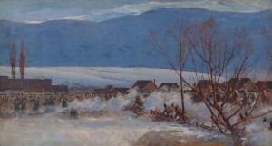 ’Гонведи 24-ого батальону атакують росіян’ (фрагмент ’Трансильванської панорами’, 1897) 