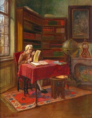 У бібліотеці, 1910