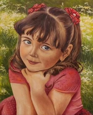 M. Filip (Maior) "Portrait Of Niece Myroslava", 2018, oil