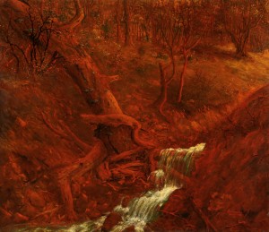 Mountain Stream, 1996, oil on canvas, 77x90