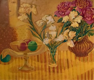 Diptych 'Bouquets', oil on canvas, 60x70 