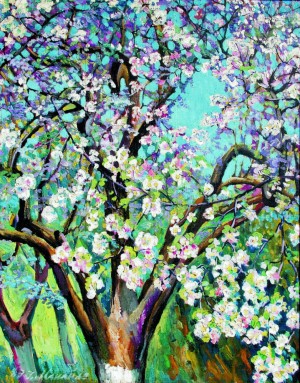 Blossoming apple tree 1984