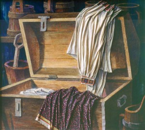 V. Mykyta. Resurrection, 1995, tempera on canvas, 90x100