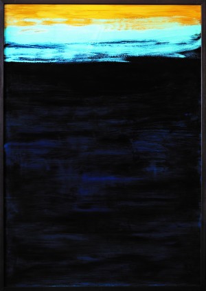 Деяк М.  Із серії ’Простір’, 2016,  акрил на склі, 150х100