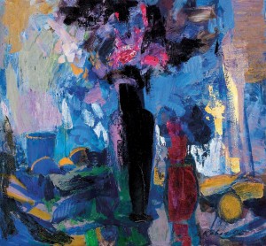 Still life With Black Vase, 2006, oil on canvas, 65x70