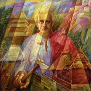 Opryshok, 2005, oil on canvas, 98x98