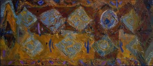 Composition No. 3 from the series Coquettes, 2016, acrylic, masonite,70х30