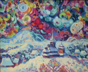 The Heaven And The Earth Rejoice Today, 2006, oil on canvas, 80x100
