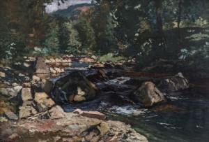 Landscape, 1943, oil on cardboard, 70x97
