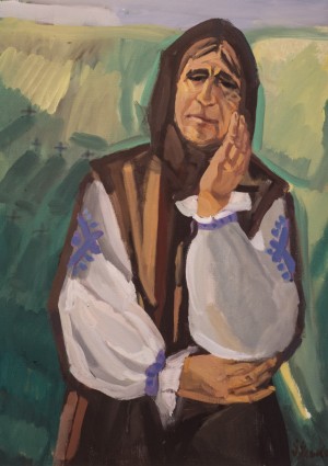 An Old Woman, 2016, oil on canvas, 82х60
