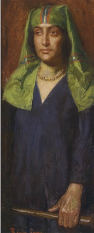 Портрет східної жінки, п.о., 64,5х26,5