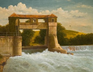Dam In Nevytske Village, 2011, oil on canvas, 85x115