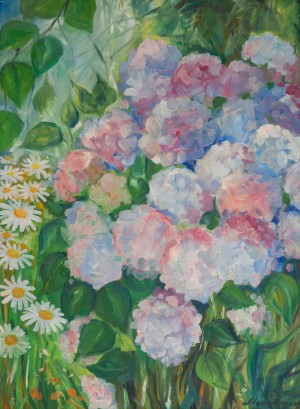 Hydrangea, 2008, oil on canvas, 60x80