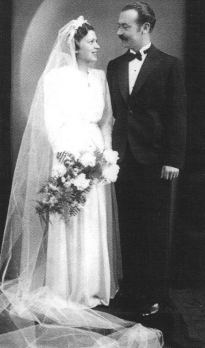 With his wife Mariia Kovalchyk. Marriage. 1940