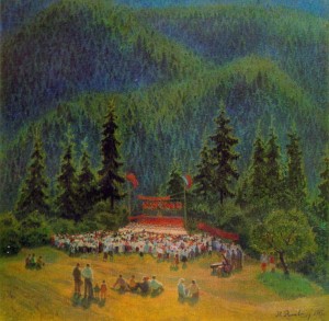 Holiday Of Work, 1975, oil on canvas