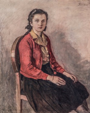 Girls Portrait, 1940s, oil on canvas, 90x72