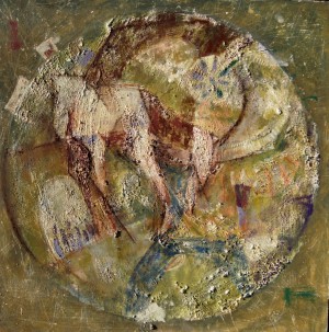 Composition No. 4 from the series Path, 2016, acrylic, masonite, 60х60