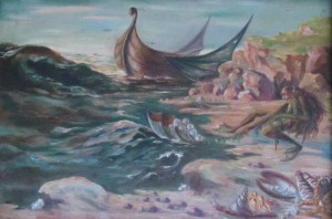 S. Kutlan Near the Tisza River', oil on canvas
