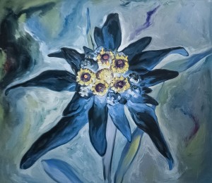 Edelweiss. The Last Blossom', 2018, oil on canvas 