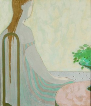 Evening By The Sea I (Diptych, oleft side), 2007, acrylic on canvas, 70x60