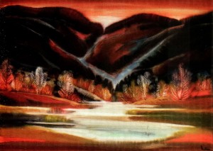 'Carpathian Necklace', 2003, fabriano, watercolour, 83x103