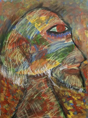 V. Trehubov Portrait Of M. Trehubov', 2006, mixed technique on paper 