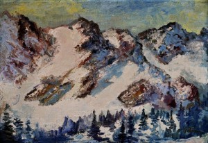 'The Winter Tatras Mountains', the 1930s, oil on canvas, 47x67.jpg
