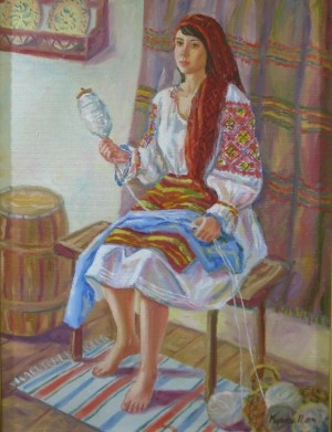 Housewife oil on canvas 60x80