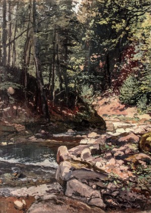 A River, 1947, oil on canvas, 115x84