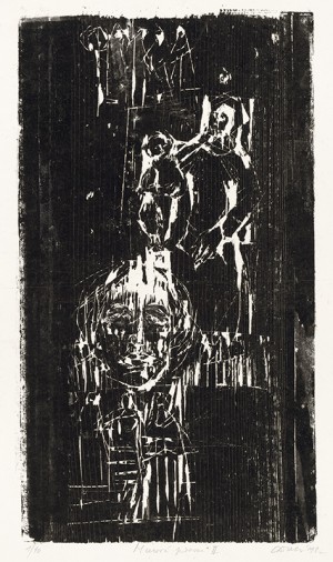 World Song II, 1982, white on paper