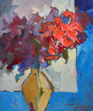 Roses, 2015, oil on canvas, 70x60