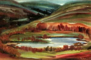 The Carpathian Tunes, 2005, paper, watercolour, 52x83