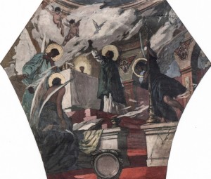 St. John Chrysostom (painting sketch), 1927, tempera on canvas, 73,5х87