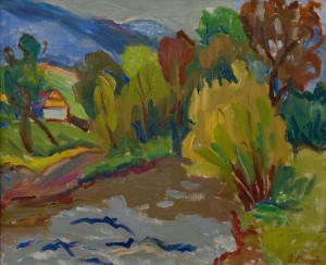 O. Kosar 'The Beginning Of Autumn', oil on canvas, 50x60
