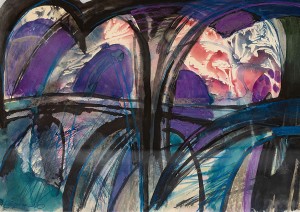 O. Kondratiuk 'Bridges', 2016, pastel on paper, gouache, 42x58 