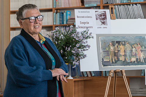 Graphic works of Heorhii Levadskyi were presented in Uzhhorod