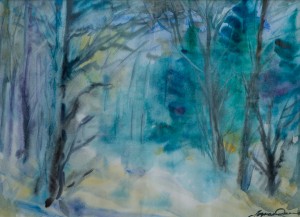 Winter, 2012, watercolour on paper, 43x60