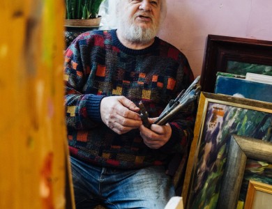 MASTER AND HIS STUDIO. PETRO SHOLTES, AN ARTIST.