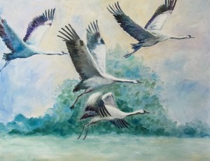 V. Kost 'Flying Cranes ' 