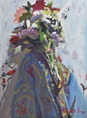 Still life with Flowers acrylic on canvas 120х140 