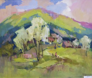 April, 2017, oil on canvas, 60x70
