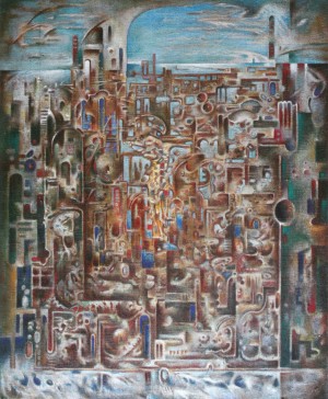 Crucifixion, 2000, oil on canvas, 120x100