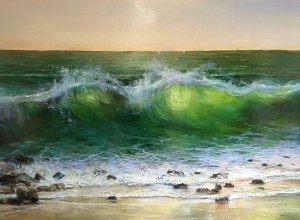 Marine Drama, oil on canvas, 30x40