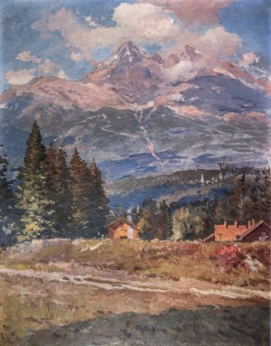 Tatranska Lomnytsia, 1959, oil on canvas, 60,8х47