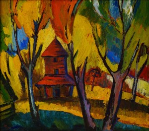 Autumn Motif, 1998, oil on canvas, 70x70