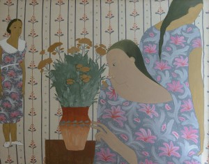 L. Korzh-Radko. Three Sisters, 2012, acrylic on canvas