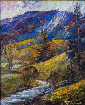 Carpathian Motif, oil on canvas, 55x45